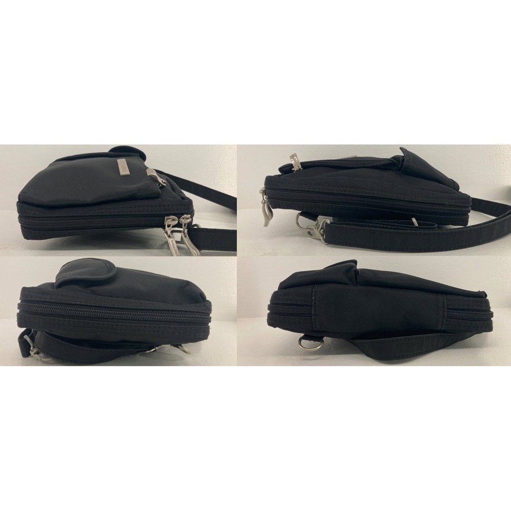 Baggallini Black Nylon Convertible Crossbody Bag Multi Pocket Travel Organizer - Picture 3 of 16